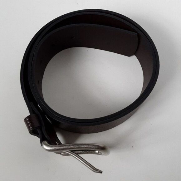 Mens Brown Leather Belt size M - Picture 10 of 10